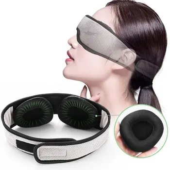 

Adjustable Module Sleep Shading Goggles Memory Foam 3D Eye Mask Cool Cloth + Silk Cotton Sleep Blackout Eye Mask