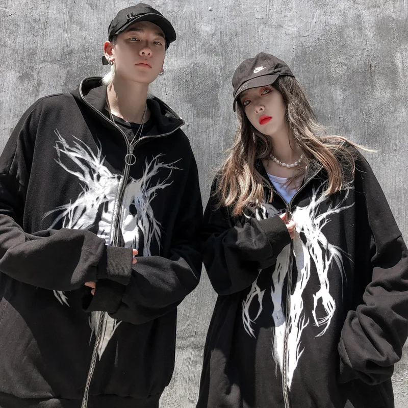 هودی دارک انجل پانک اورسایز Oversize Sweatshirt Punk 43 H961f7b827623413093c3d99bbb9f78ebR