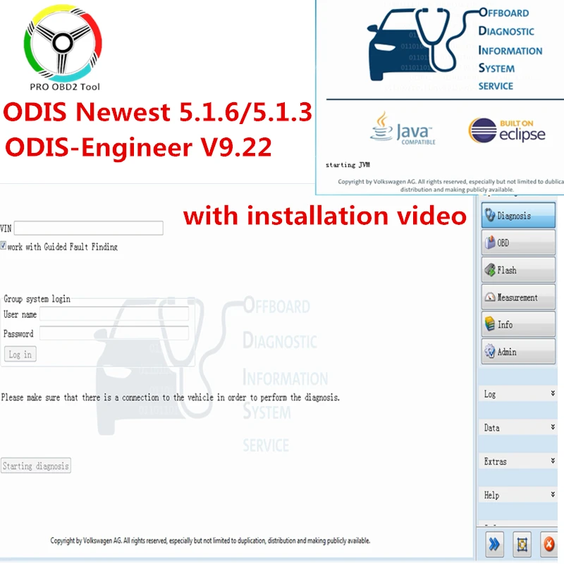 Новейшая модель 5054a ODIS v5.1.6 v5.1.3 диагностическая система для автомобилей 1996 2019 с