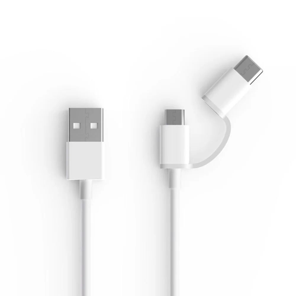 1 м Android type-c 2 в 1 кабель для передачи данных QC3.0 Быстрая зарядка Micr usb-кабель для зарядки более 2.4A для Android phone Mini usb кабель
