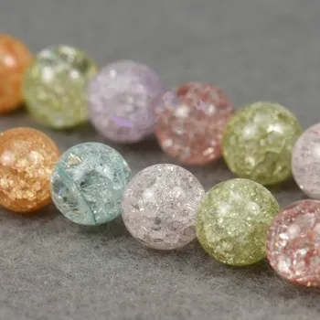 

DIY bracelet earrings material handmade jewelry accessories natural white crystal round beads wholesale