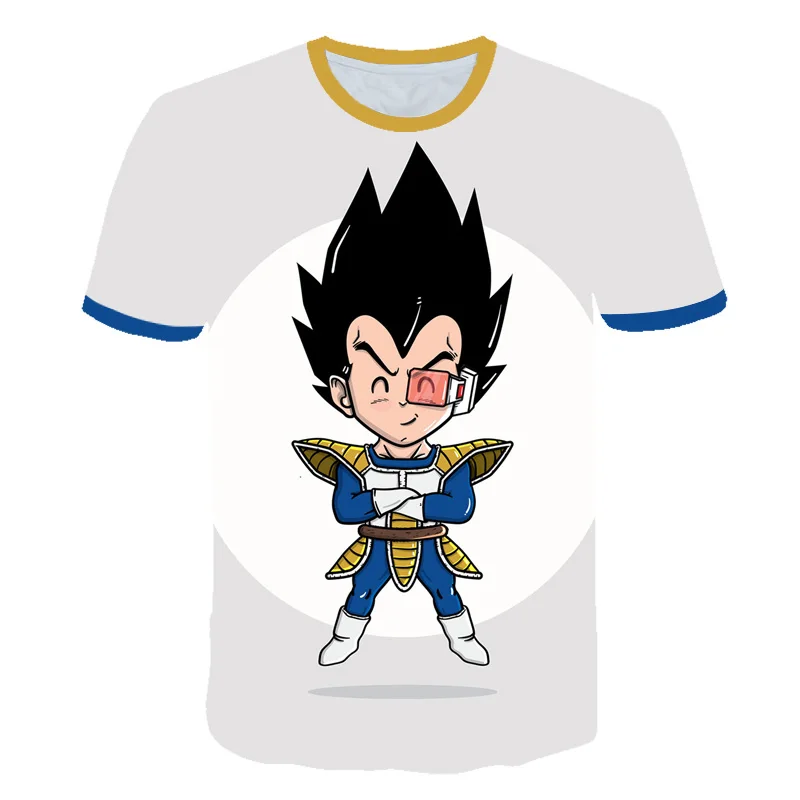 picture color Коллекция года, Детская футболка с 3D-принтом «Жемчуг дракона», «Z goku» летние модные крутые детские топы с короткими рукавами для мальчиков и девочек - Цвет: picture color