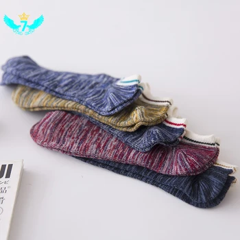 

Men Women Ankle Socks Male Shallow Mouth Cotton Sock Spring Summer Fashion Casual Classic National Style Stripe Boat Socks TOA