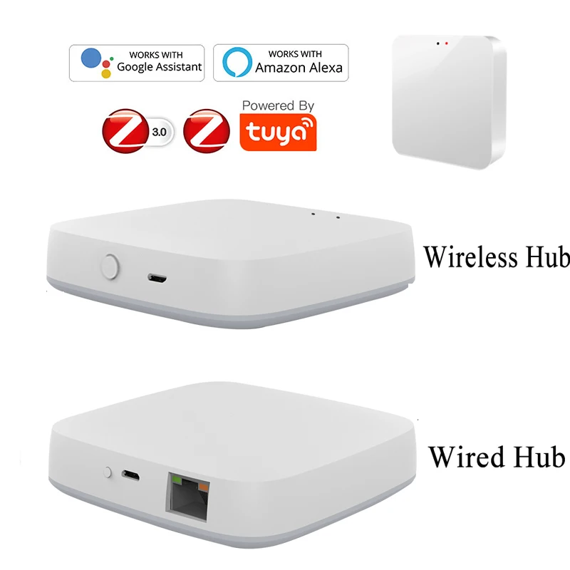 

Tuya Zigbee Smart Gateway Hub Smart Home Bridge Smart Life App Automation Wireless Remote Controller Work with Alexa Google Home