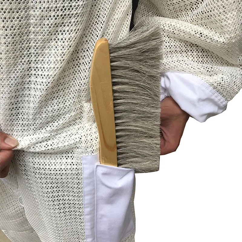 1 set beekeeping suit white Three layer mesh breathable bee clothing for beekeeper clothing costume personal equipment bee suit