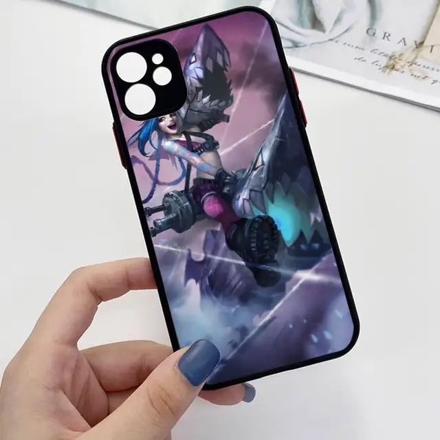Arcane jinx Phone Case For iPhone 13 12 11 Mini Pro XR XS Max 7 8 Plus X Matte transparent Back Cover a11