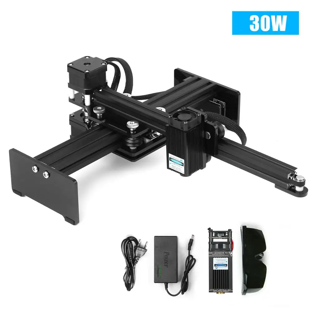 Portable 30W Mini Desktop CNC Laser Engraver Printer Laser Engraving Machine DIY Laser Logo Mark Printer Working Area 170*200mm| | - AliExpress