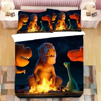 

Dinosaur 3D Printed 3pcs Bedding Set Duvet Cover Bed Cover Set Bedspreads Home Textiles Bedclothes