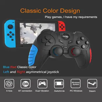

HobbyLane Wireless Bluetooth Game Controller Wireless Bluetooth Phone Gamepad Built-in 400mAh Battery for Nintendo Switch Pro