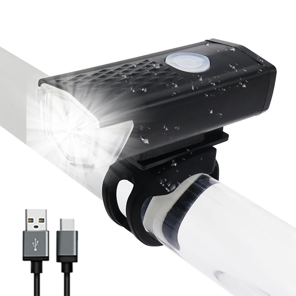 300 Lumens Bike Light USB Rechargeable Bicycle Lamp Front Headlight Flashlight Accessories Hot | Спорт и развлечения