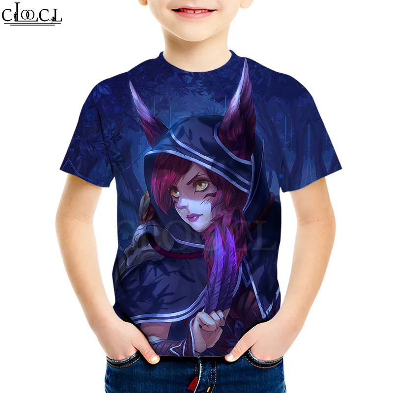  Game League of Legends Hoodie Boy Girl 3D Print Xayah Sweatshirt Baby Daughter T Shirt Fashion Shor