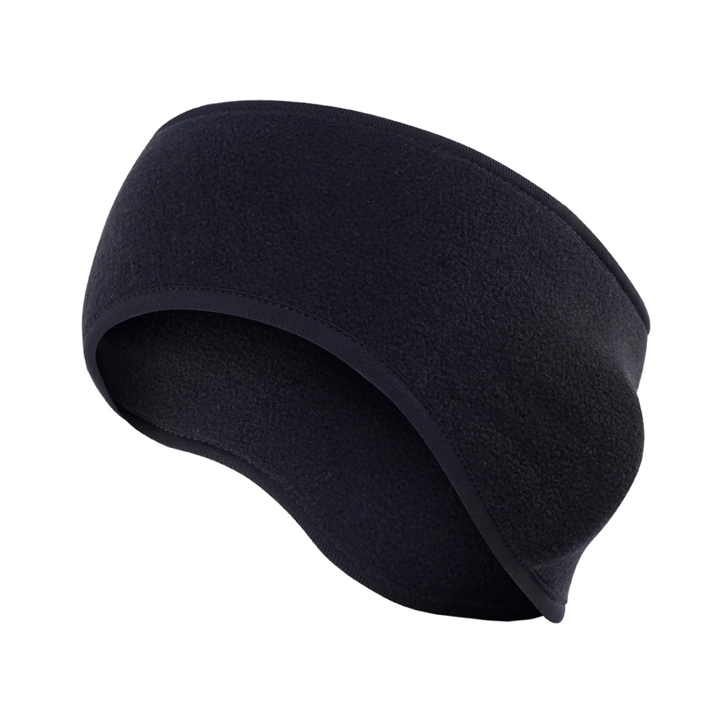 Warm Fleece Sweatband Running Sport Fit Yoga Elastic Headband Gym Cycling Tennis Soft Hair Bandage Ear Cover Headscarf Men Girl - Цвет: 01