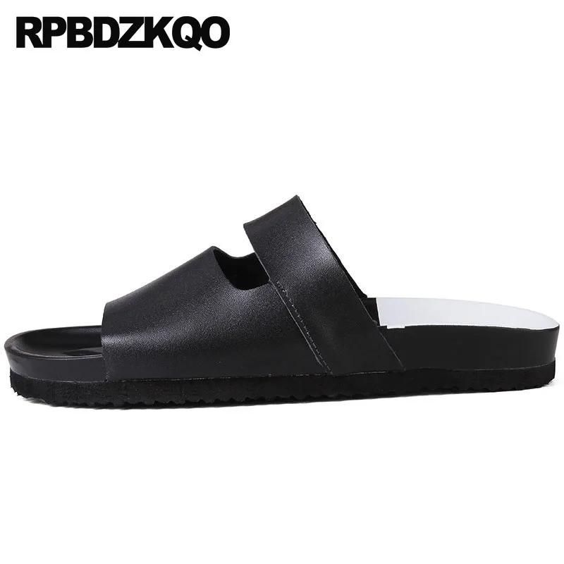 native flat slip on with leather straps