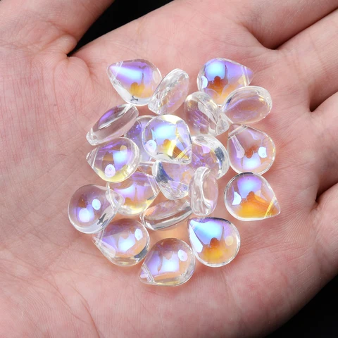 Natural Crystal Beads Water Droplet Loose Spacer Bead for Jewelry Making DIY Bracelet Necklace Earrings Accessories
