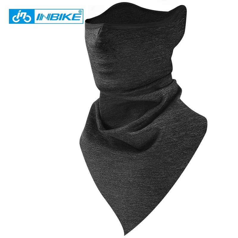 

IBNIKE Fleece Thermal Cycling Scarf Winter Breathable Ear Protection Outdoor Activity Hanging ear Design Triangle Face Mask