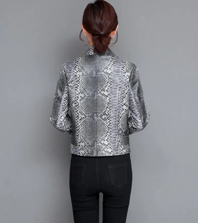 Plus Size Women Leather Jacket New Women's Leather Clothing Short Slim Spring And Autumn Motorcycle Female Leather Coat