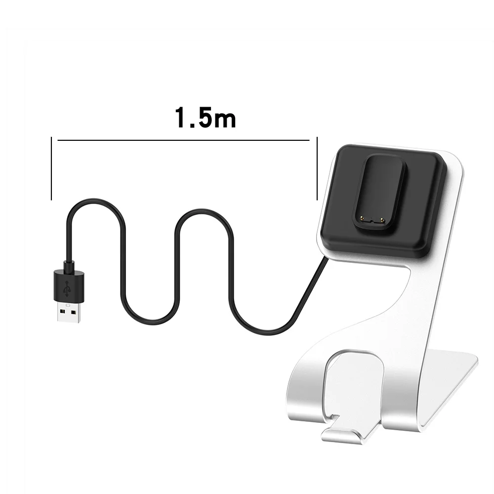 Fitbit Charge 6 / Charge 5 / Luxe 충전 홀더 교체용 충전기 도크 알루미늄 충전 스탠드 도킹 스테이션 베이스 크래들