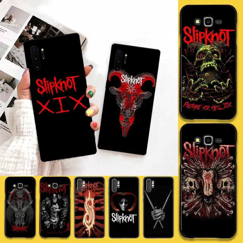 NBDRUICAI Slipknot Rock чехол черный мягкий для телефона Samsung Note 7 8 9 10 Lite Plus Galaxy J7 J8 J6 2018