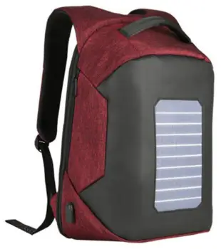 

2020 new solar charging backpack men's and women's multi-functional computer backpack 16 inch college cloth schoolbag student ba