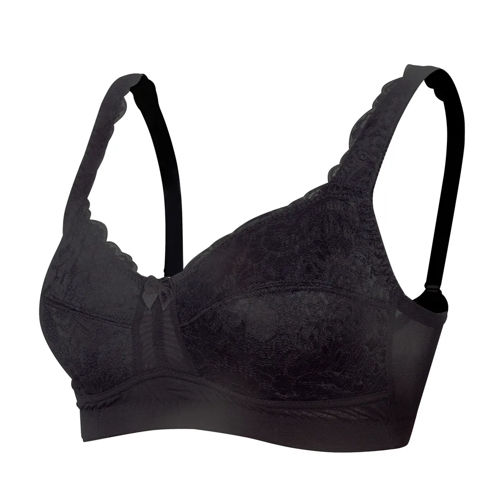 Бюстгальтеры больших размеров для женщин, без проволоки, бюстгальтер без подкладки, Дамское сексуальное нижнее белье с полной чашкой размера плюс, кружевной бесшовный минимайзер, C-E
