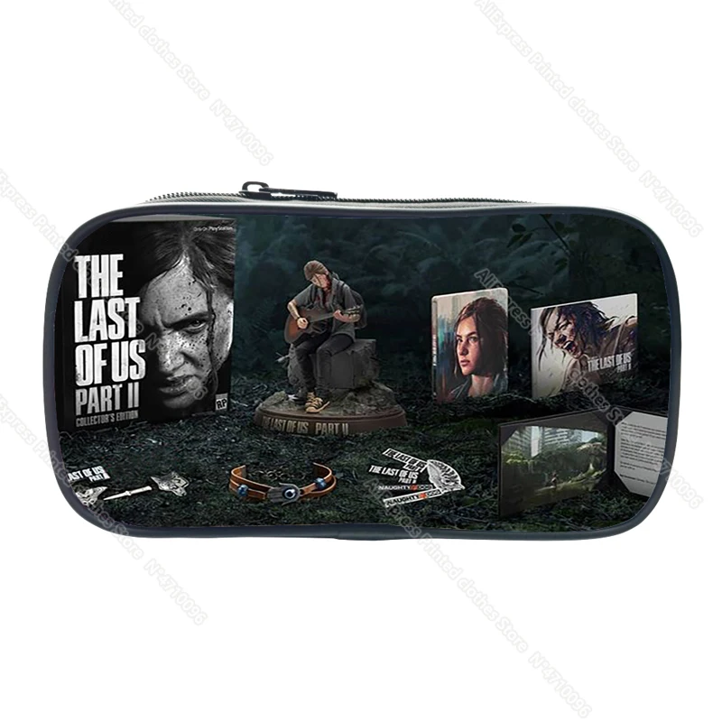 New Game The Last of Us 2 Pencil Case School Supplies for Kids Stationery 3D Print Storage Pouch Cosmetic Cases Makeup Box Bags