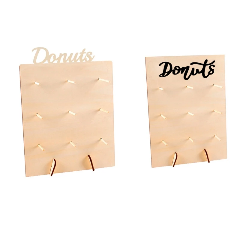 2024 New Donut Display Stand Reusable Donut Holder Donut Bagels Holders Doughnuts Board Fits 9 Doughnuts for Birthday Party