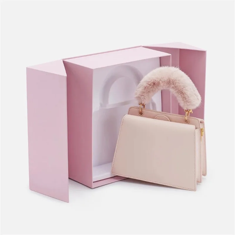 Hiboom осень и зима новая женская милая розовая плюшевая сумка на одно плечо сумка онлайн красный стиль ужин молодой девушки
