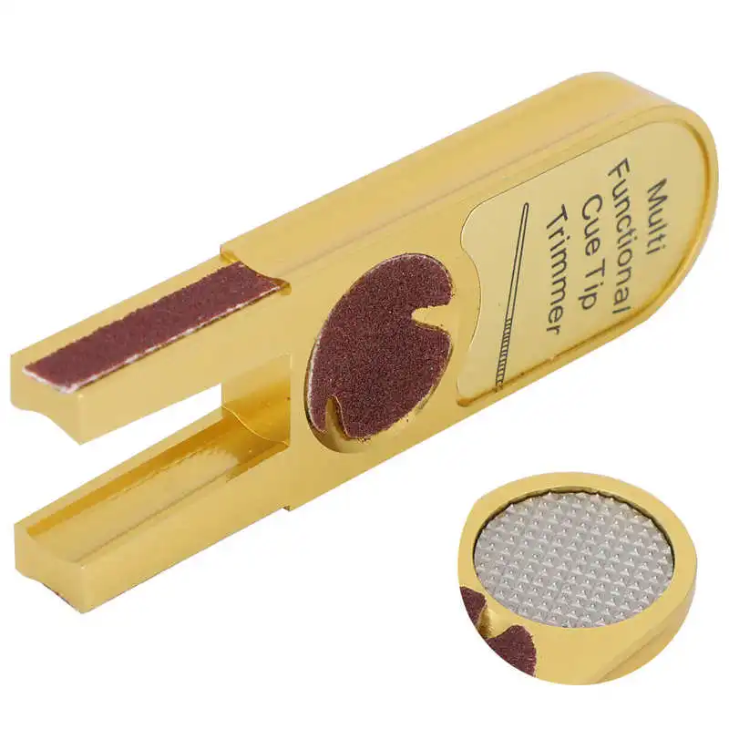 Billiards Pool Tip Shaper Snooker Billiard Club Tips Polisher Burnisher Trimmer Multifunctional Metal Billiards Supplies billiard tips billiard tool