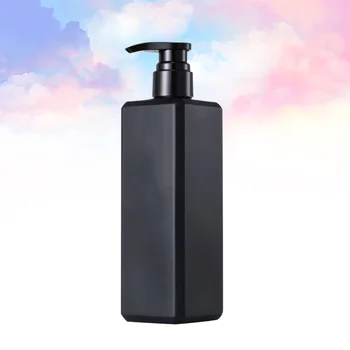 

1pc Liquid Soap Bottle Shampoo Bottle Lotion Pump Bottle Shower Gel Holder Empty Container 500ml Black