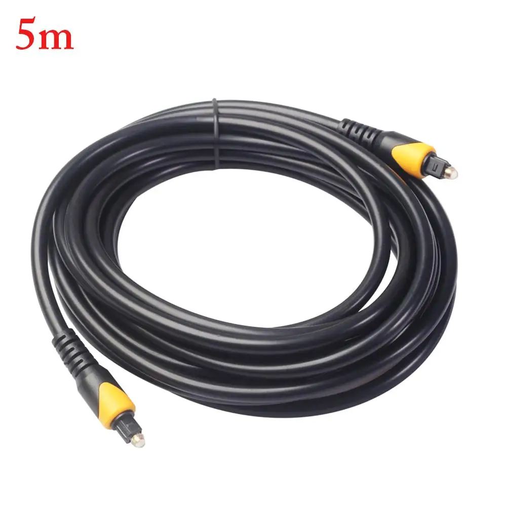 Прочный Toslink HD цифровой оптический аудио кабель SPDIF цифровой коаксиальный кабель позолоченный MD DVD волоконный кабель 1 м 2 м 3 м 5 м - Цвет: 5m