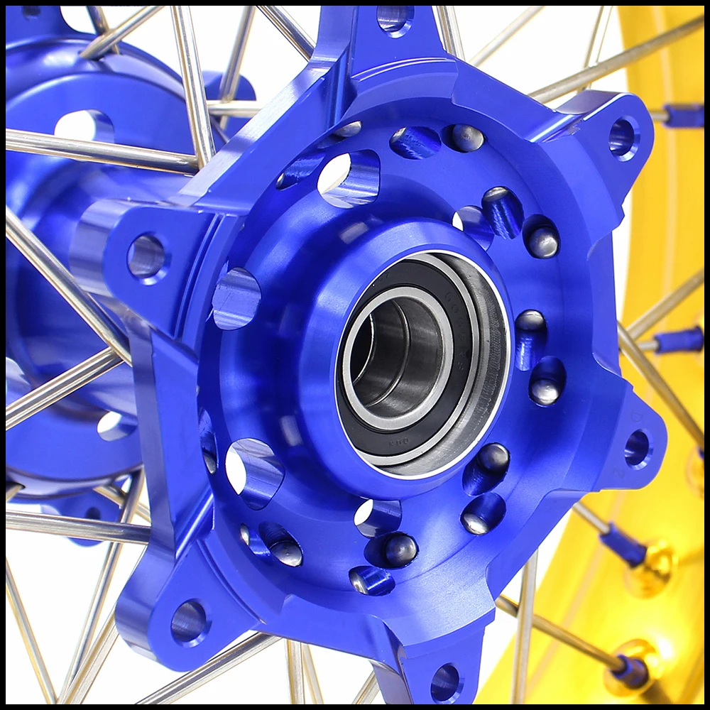 3 5/5 0 17IN. SPOKED SUPERMOTO DRZ400 00 04 DRZ400E 07 DRZ400S 18 DRZ400SM 05 колеса набор для SUZUKI золотые
