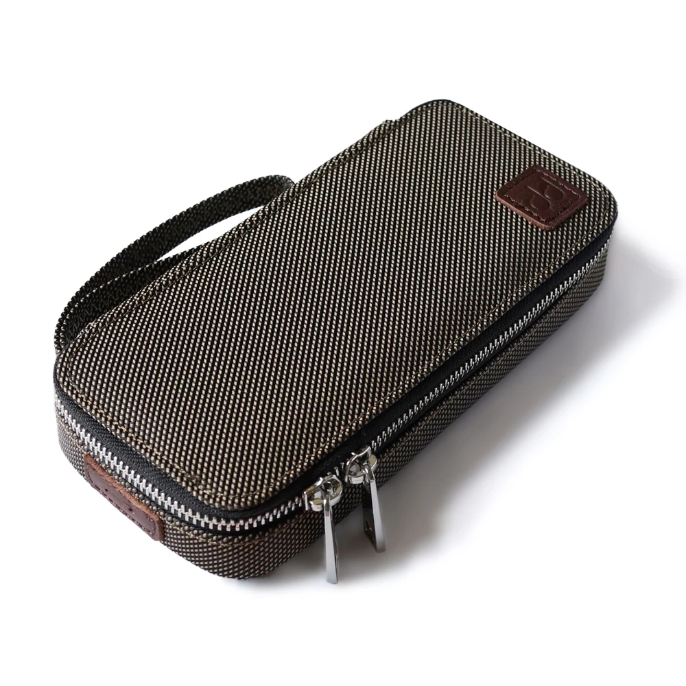 DD C 2019 Brown Customized HiFi Carrying Case for Audiophiles Headphone and cables Storage bag Music player protective case