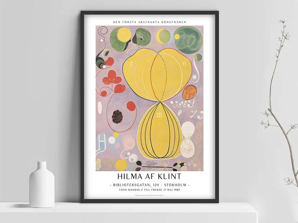 Af Klint плакат Hilma af печати абстрактная живопись шведский искусство в скандинавском