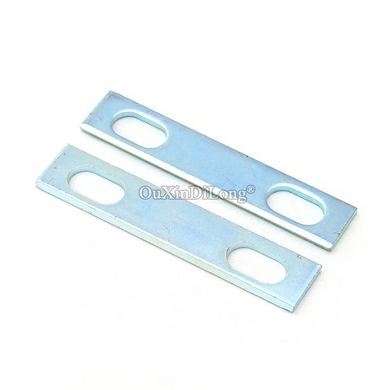 BRAND NEW 50PCS Metal Straight Flat Corner Braces Furniture Connecting Fittings Frame Board Support Bracket Hardware 3.2X19X96mm