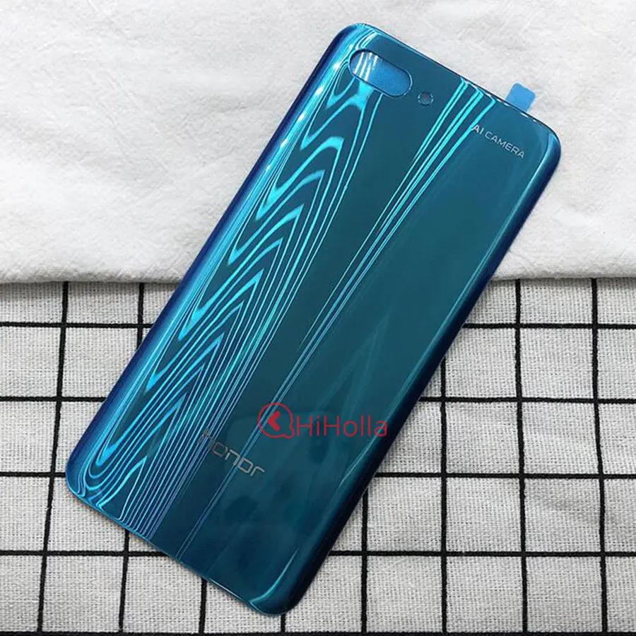 Для Honor 10 Задняя стеклянная крышка батареи Задняя стеклянная дверь корпус для huawei Honor 10 крышка батареи Honor10 задняя панель+ объектив камеры