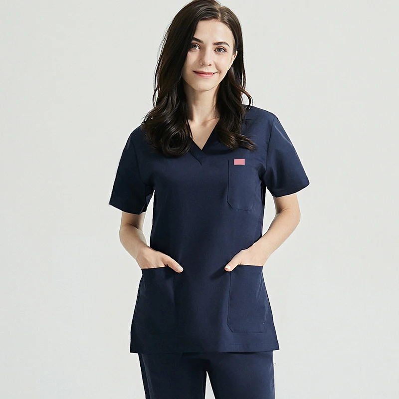 

Short-sleeved split suit for female doctors hand-washing summer thin quick-drying operating room overalls