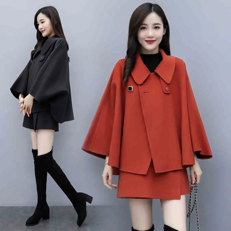 

Autumn Woolen Set Western Style by Age Trousers Women's 2019 Autumn And Winter New Style Fashion Elegant Slimming Shorts Two-Pie