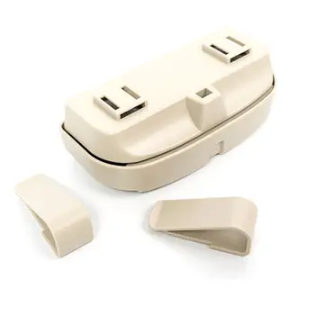 

Car Car Sun Visor Sunglasses Case Holder, Eye Glasses Organizer Box with A Double Snap Clip Design, Includes 2 Gas or Credit On