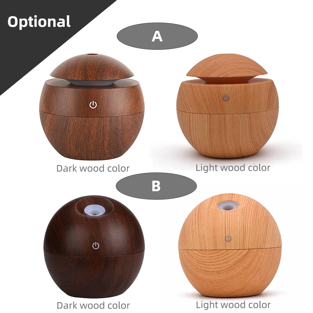 USB Aroma Essential Oil Diffuser Mini Ultrasonic Air Humidifier 7 Color Change LED Night light Humidifier Air Purifier