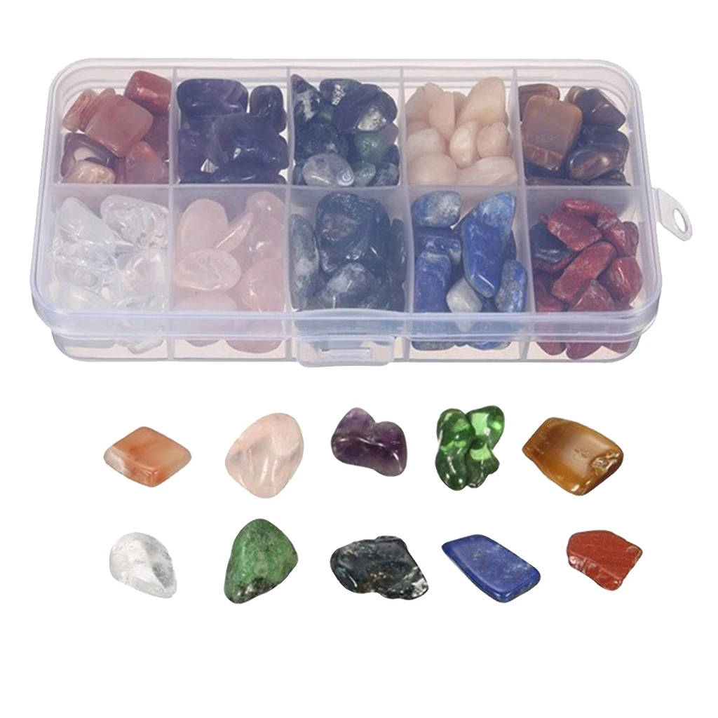 10 Colors Gemstone Chips Stone Rock Bead For Necklace Bracelets Jewelry