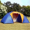 4-6 Person Double Layer Waterproof Camping Tent，Two Bedrooms Big Space Tent For Hiking Familiy Party Traveling Fishing 3 Colors ► Photo 2/6