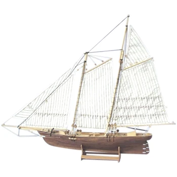 

1: 120 Wooden Assembled Sailing Ship Model DIY Western Classical Sailing Ship Assembled Set Sailing Model