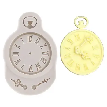 

Fondant Cake Decoration Mould Clock Pocket Watch Decorating Tools DIY Baking Kitchen Silicone Mold Jewelry Making Tool