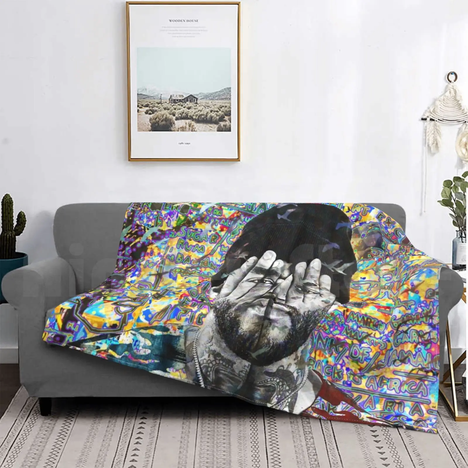 Joyner Lucas Ritratto Opera D'Arte Coperta Moda Personalizzata Joyner Joyner Lucas Lucas Hip Hop Rap Rapper Icona Musica