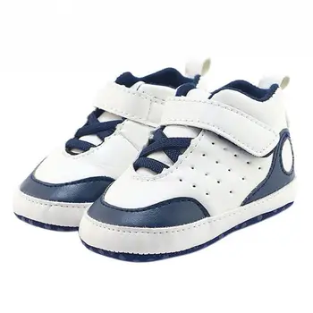 

Baby Soft Bottom Sneakers Baby Boys Girls First Walkers PU Leather Baby Indoor Non-slip Toddler Shoes 0-18M