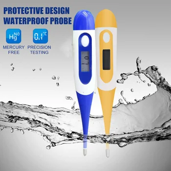 

Electronic Digital LCD Thermometer Medical Baby Adult Body Safe Soft in Stock shipping fast