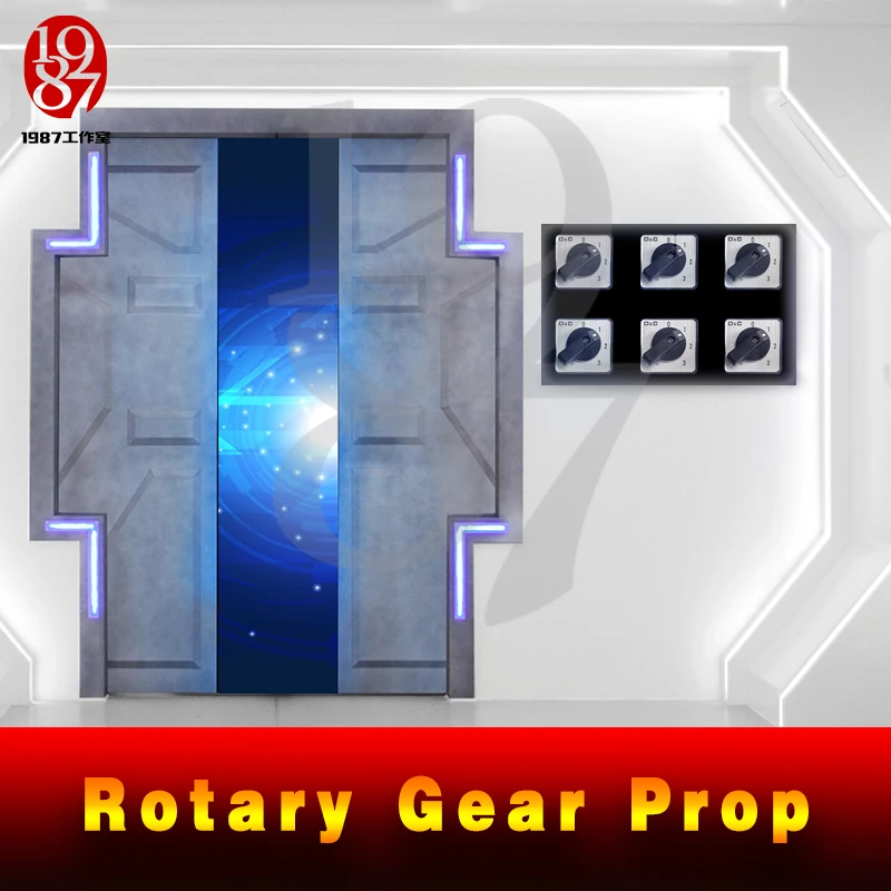 Jxkj1987real Room Escape игра опора поворотная Шестерня Опора поворот всех передач в нужное положение, чтобы высвободить замок