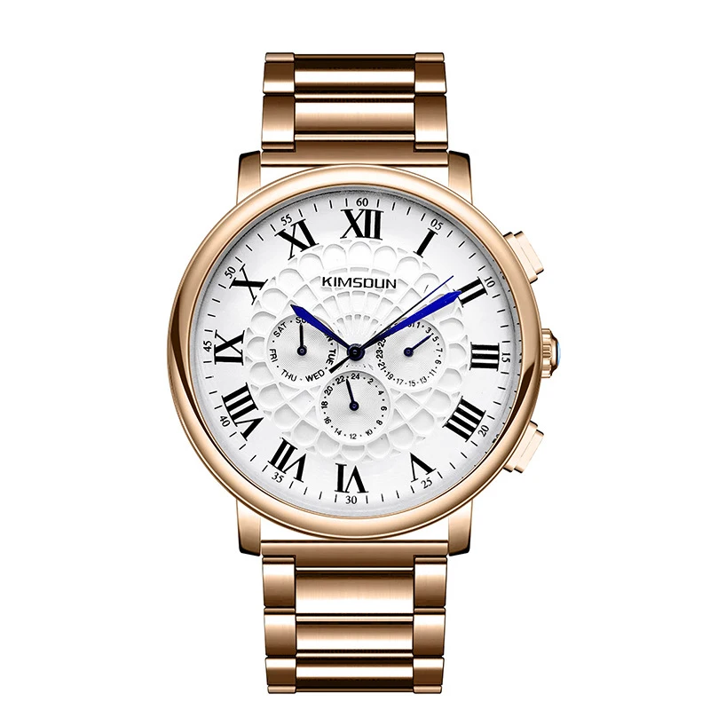 

Switzerland watches men luxury brand business multi-function three-eye automatic mechanical watch steel men's watch wholesale