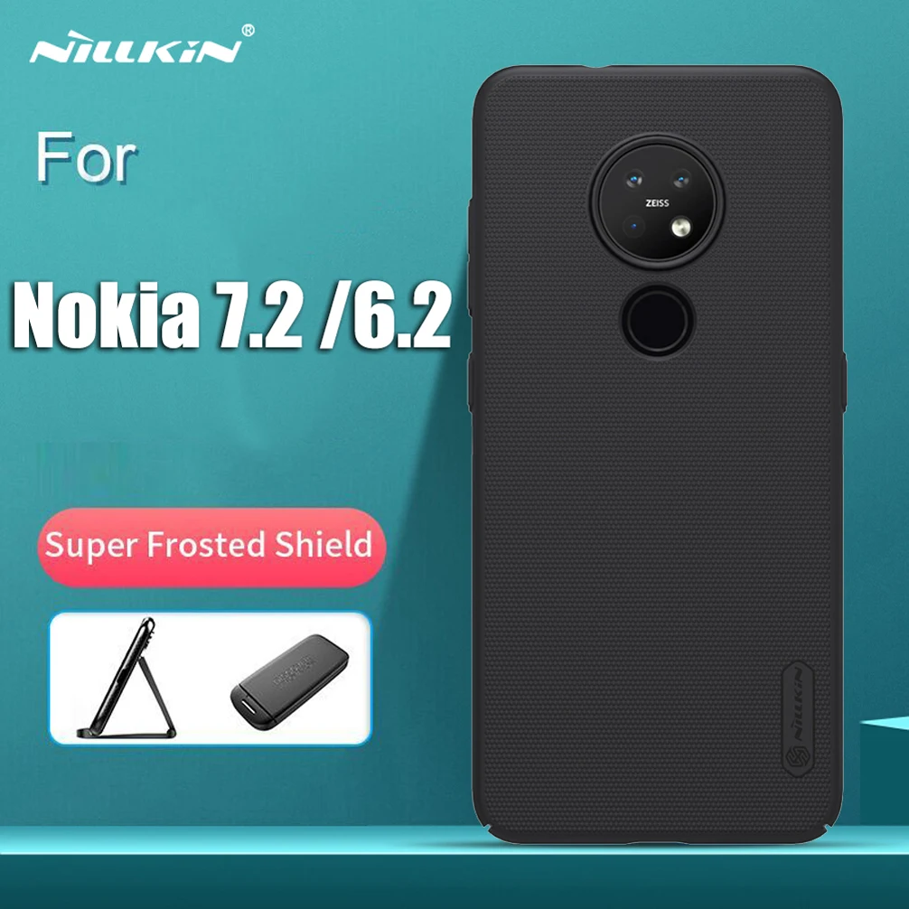 Матовый чехол Nillkin для Nokia 7 2 жесткий чехол-накладка 6 с держателем телефона |