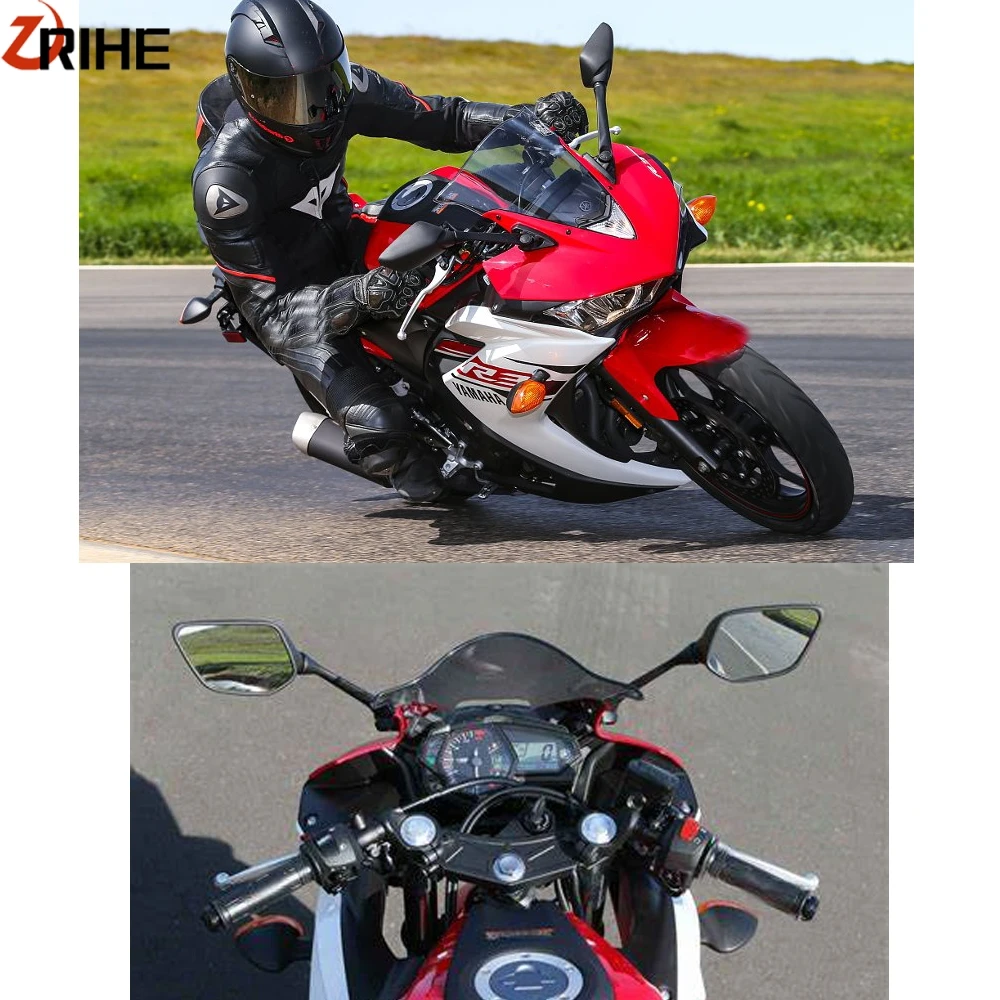 YZF R25 R3 R15 мотоцикла из АБС-пластика Пластик зеркала заднего вида для YAMAHA YZF-R25 YZF-R3 YZF-R15 2013